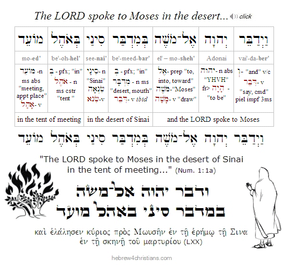 Numbers 1:1a Hebrew Lesson
